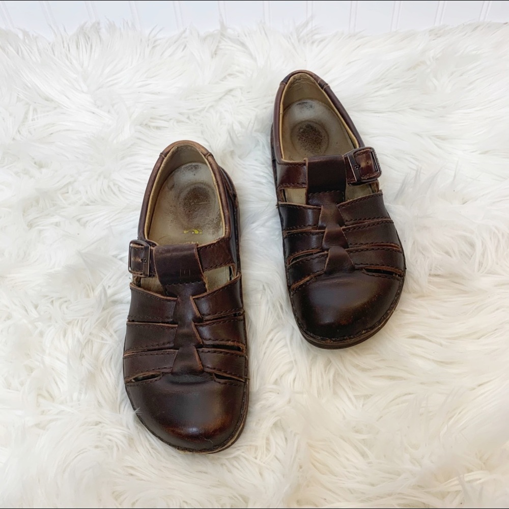 Birkenstock Madeira Leather Sandals Size 38 Brown